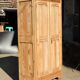 Old industrial wooden locker room - Parisian fir wardrobe
