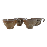 Set of 4 earthenware cups