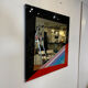 Glass mirror by Eugenio Carmi for Acerbis International