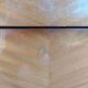 commode aux pieds compas, effet miroir, vintage