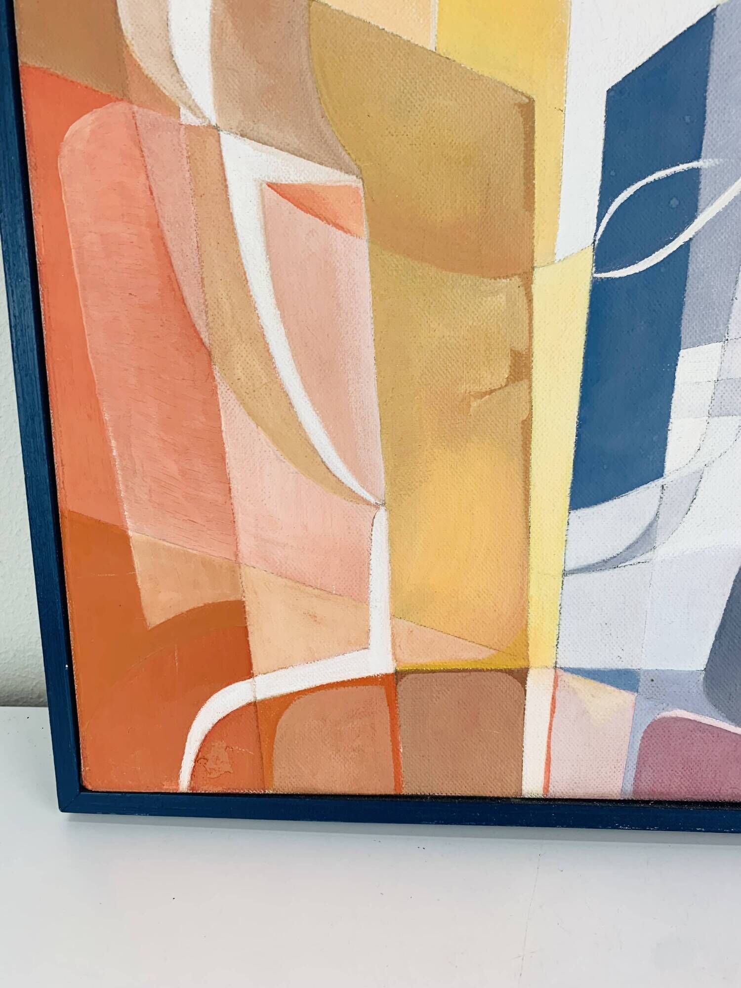 Abstract portrait painting from the 90s.