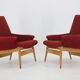 1960s Pair of Miroslav Navratil lounge Chairs, Czechoslovakia