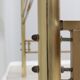 Vintage golden brass bed frigerio 1970s