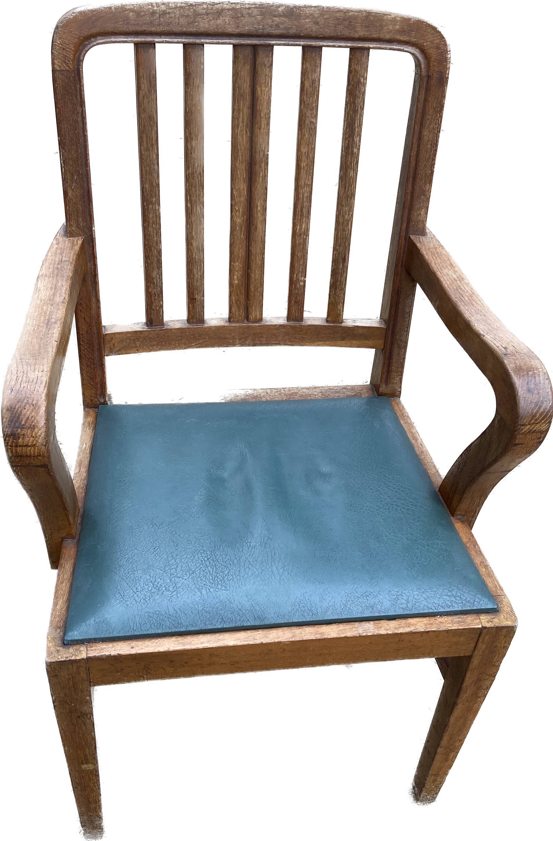 Antique wooden armchair