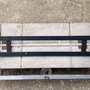 Vintage Wall Mirror with Hooks, Chrome & Mercury Glass, Space Age, 60s/70s