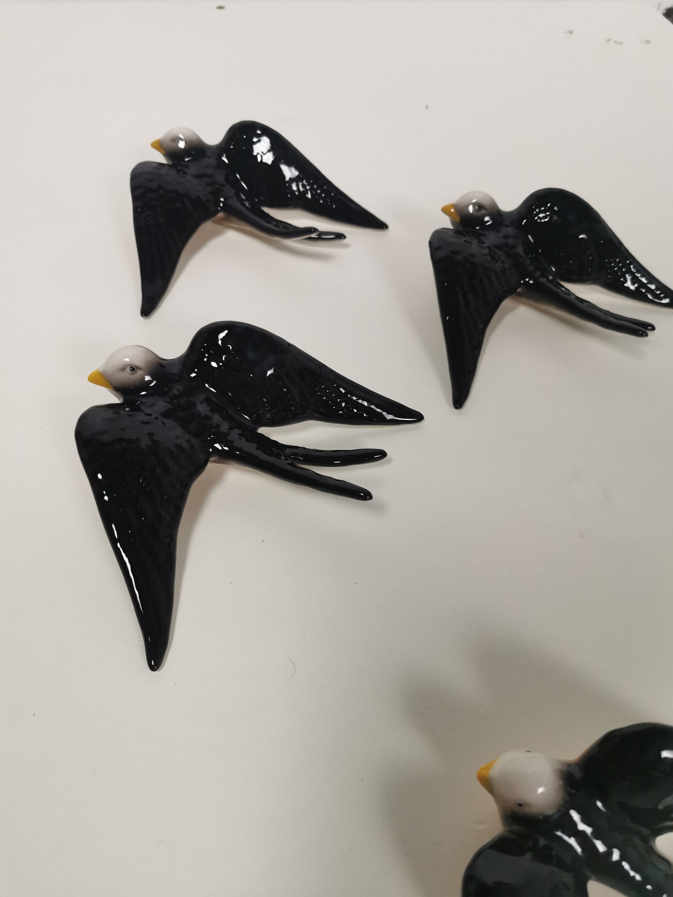 Batch of ceramic swallows