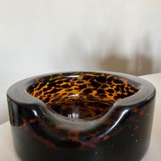 XXL pocket tray Murano 1970 Italian design blown glass
