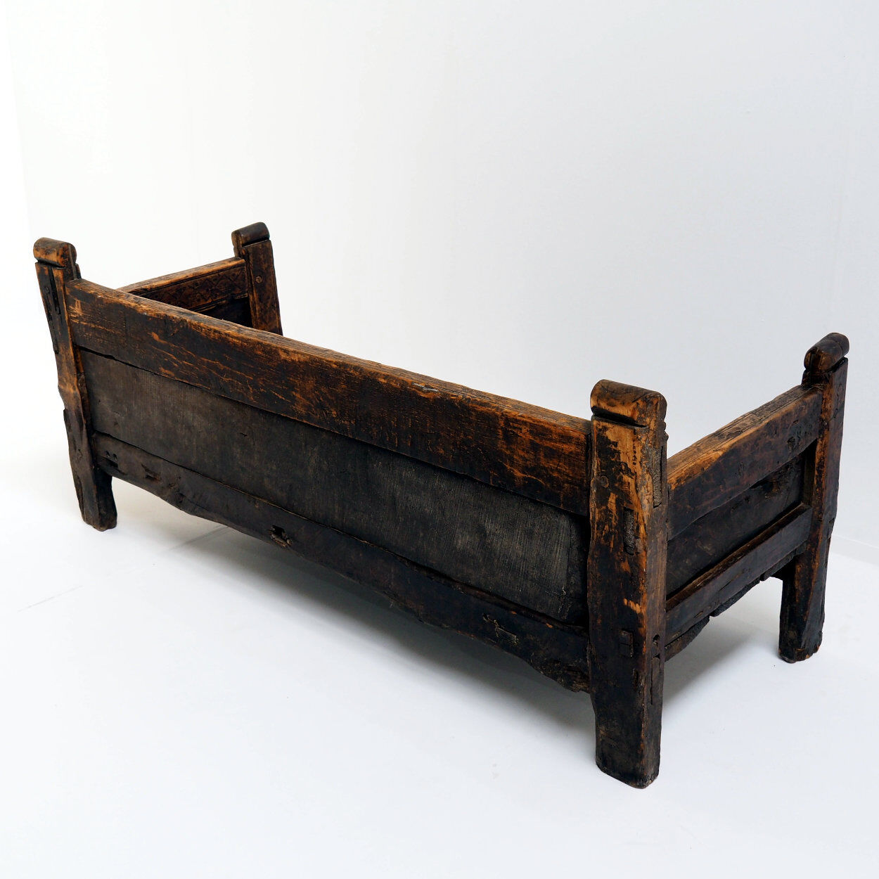 18th Century Spanish Wooden Bench with Beautiful Patina