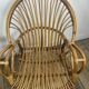 Fauteuils (la paire) vintage 1960 en rotin et bambou
