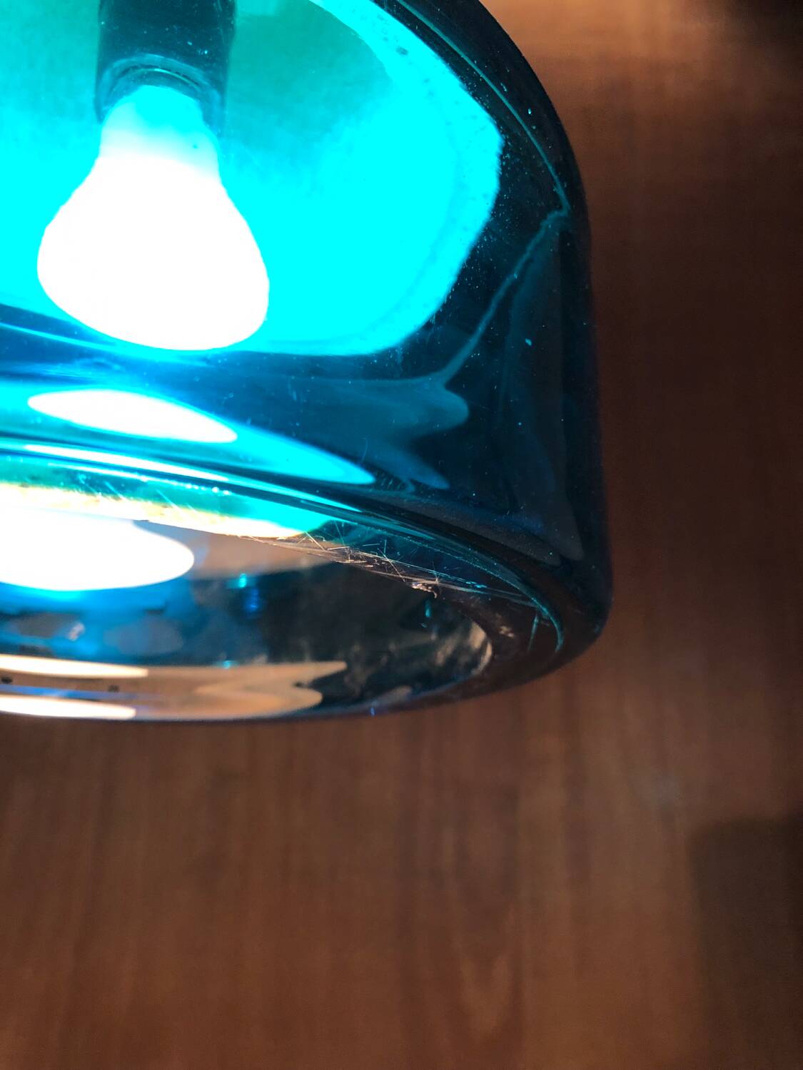 Brass and glass pendant light by Hans Agne Jakobsson 1970