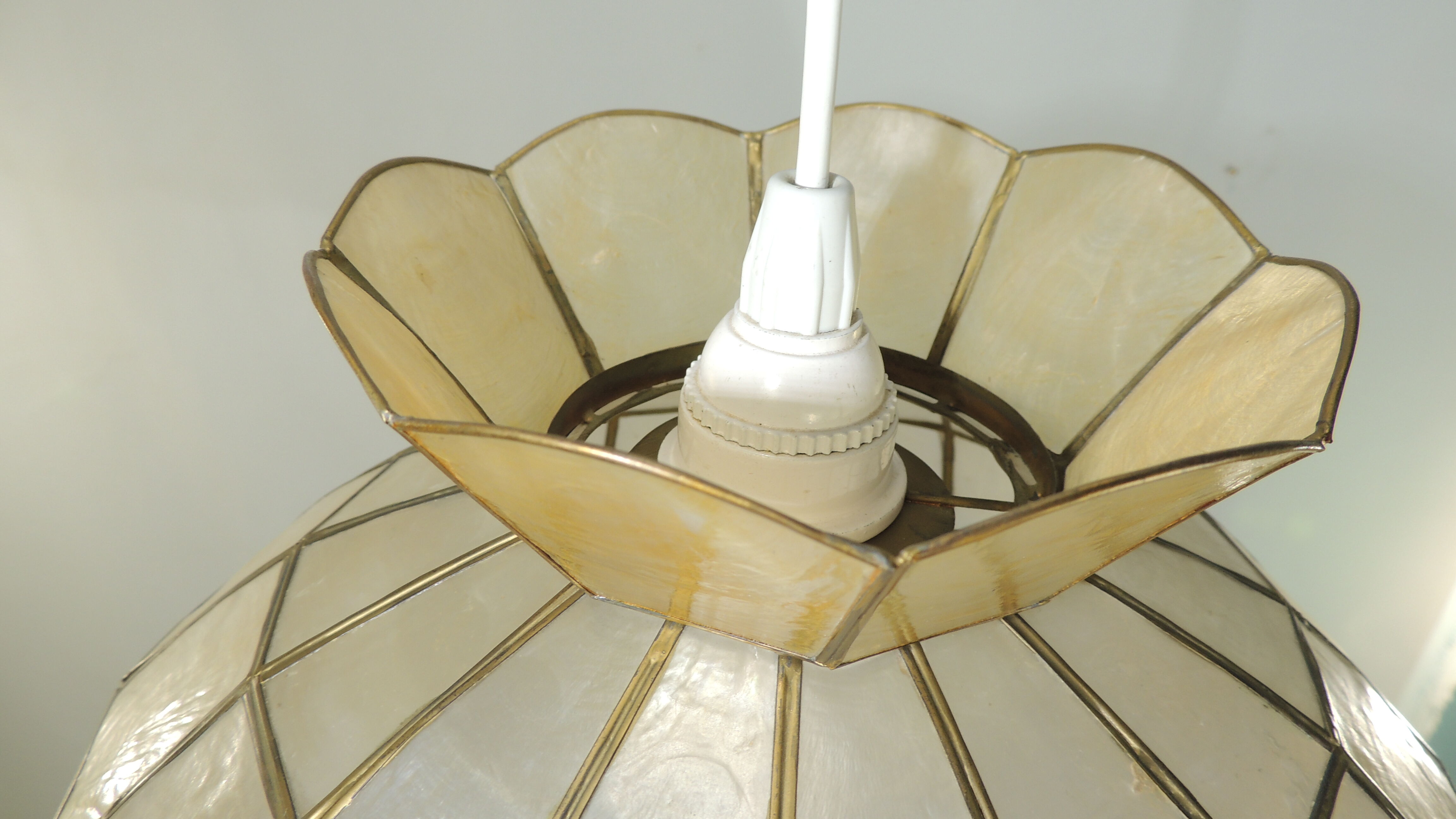 Large mother-of-pearl / vintage suspension