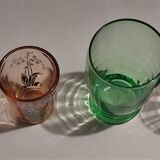 Vintage shooter shot glasses series of six assorted colors