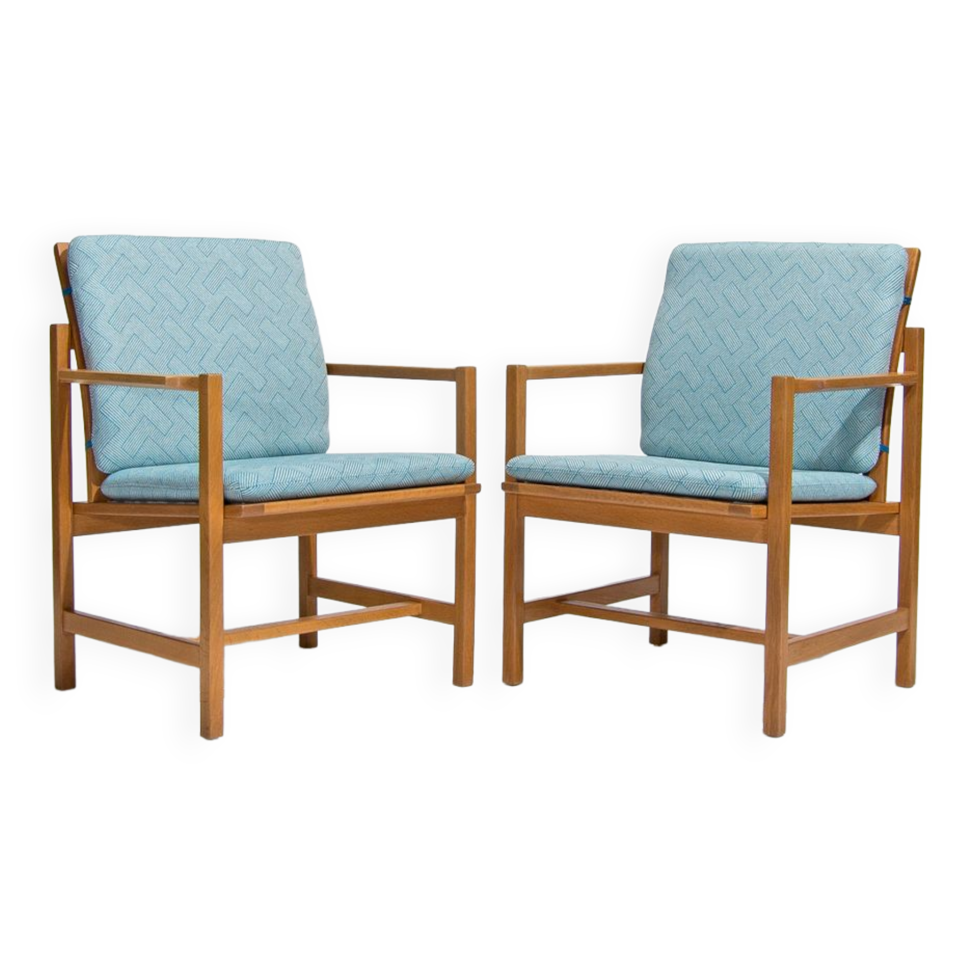 Danish armchairs by Borge Mogensen 1960s
