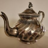 Silver-plated metal teapot signed "Boulenger"