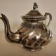 Silver-plated metal teapot signed "Boulenger"