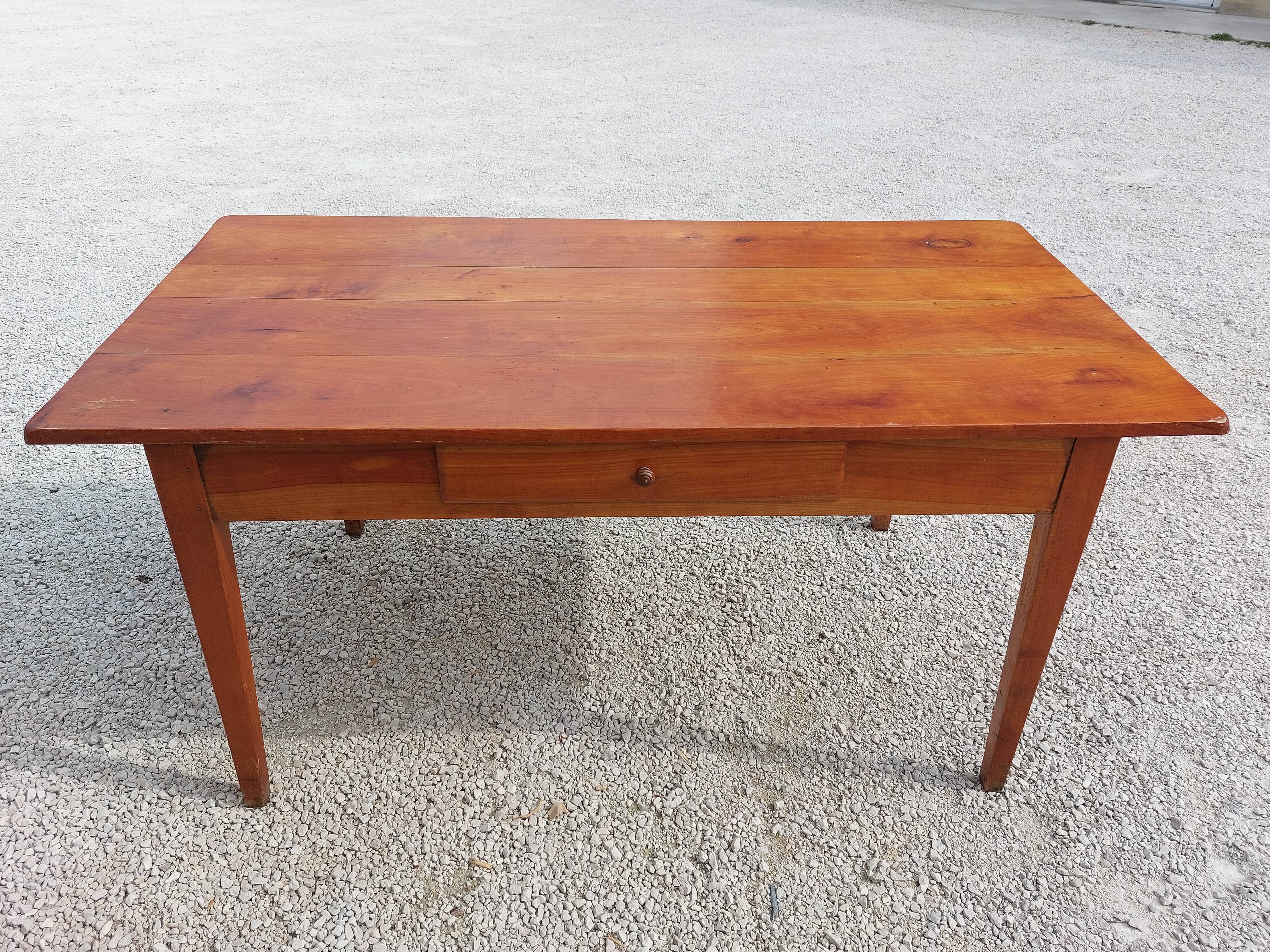 Cherry farm table 19th -1m50