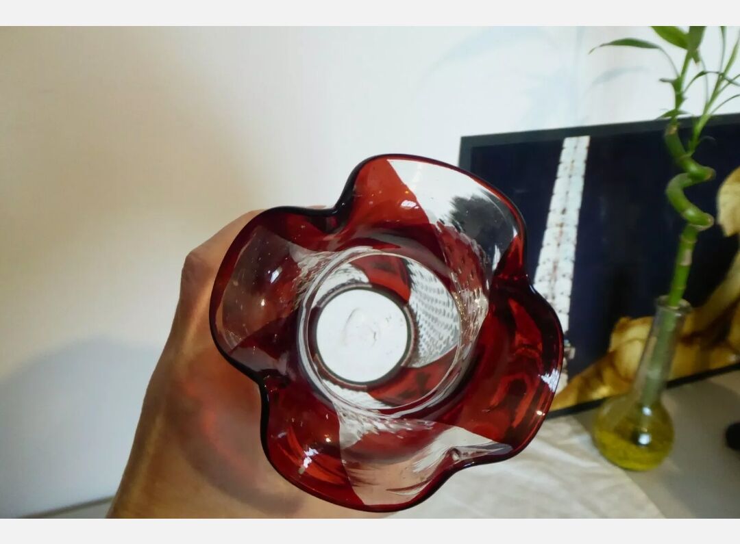 Blown glass vase