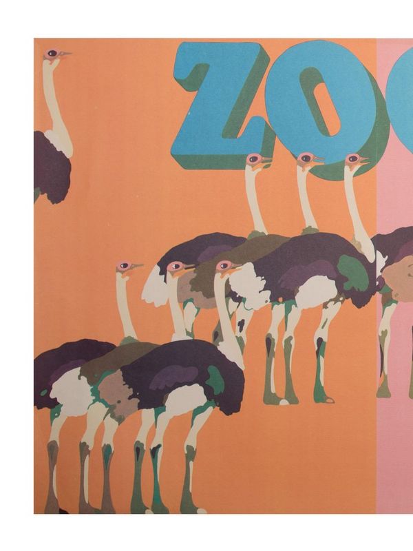 Affiche polonaise  ''ZOO Bratislava'' Marek Mosiński 1970