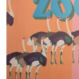 Polish poster "ZOO Bratislava" Marek Mosiński 1970