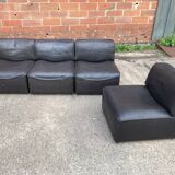 Set of 4 DS15 De Sede low chairs