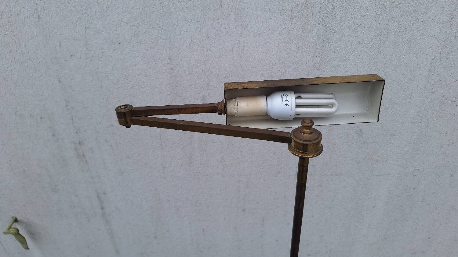 1970s brass floor lamp