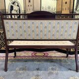 Louis XVI style marquetry bench