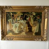 Oil on panel after Oscar Arthur Bluhm 99x73cm