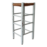 Antique stool high mulched