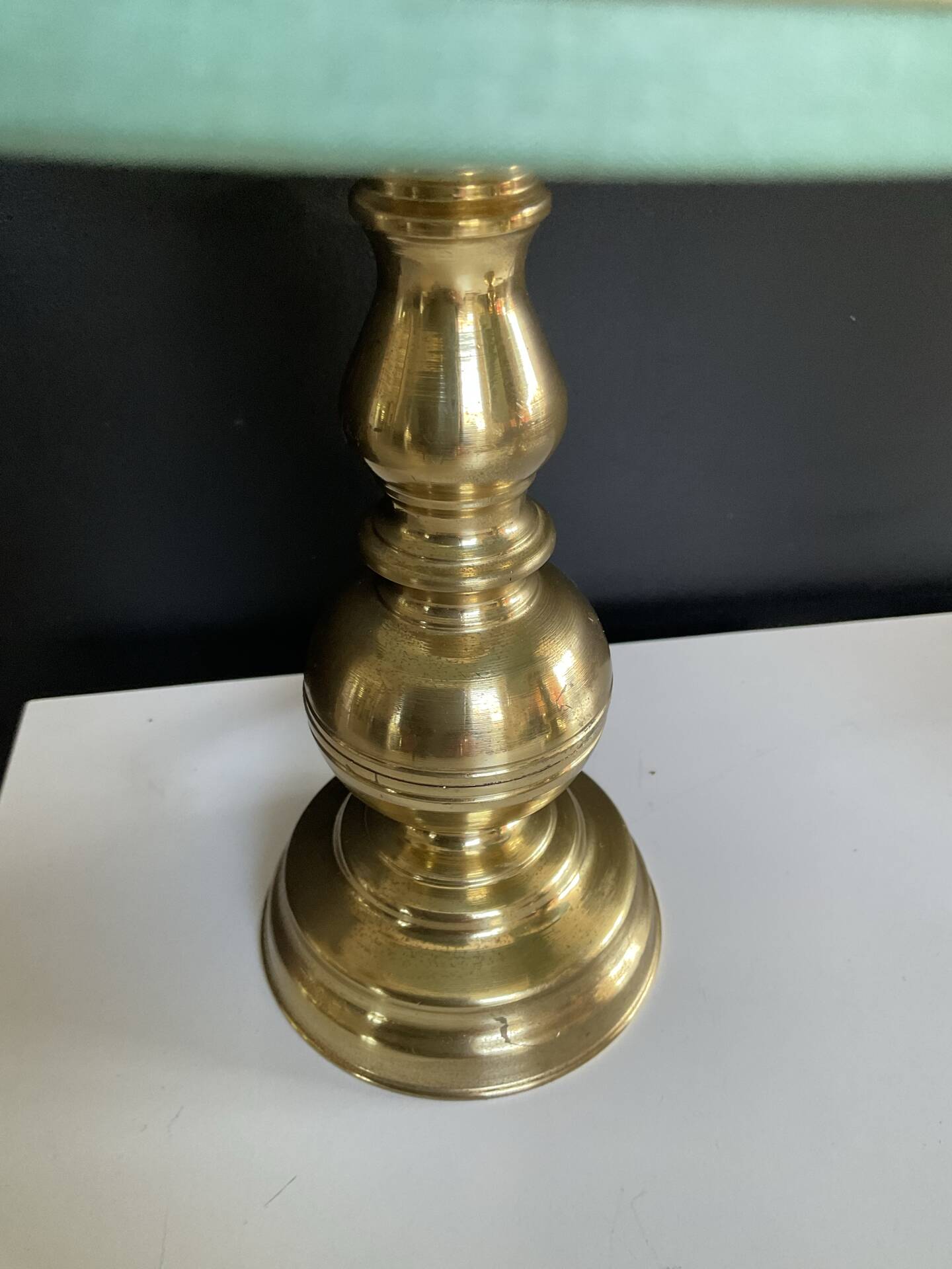 Pair of vintage brass lamps from the 70s.