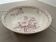 Large porcelain salad bowl, hollyhock decoration, Terre de Fer