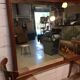 Mirror of vintage brasserie bistro 1950