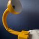 Cosack yellow gooseneck clamp lamp, Germany, 1960s/1970s