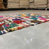 Multicolor fabric clogy carpet 140x260cm
