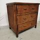 Commode vintage en rotin et cannage