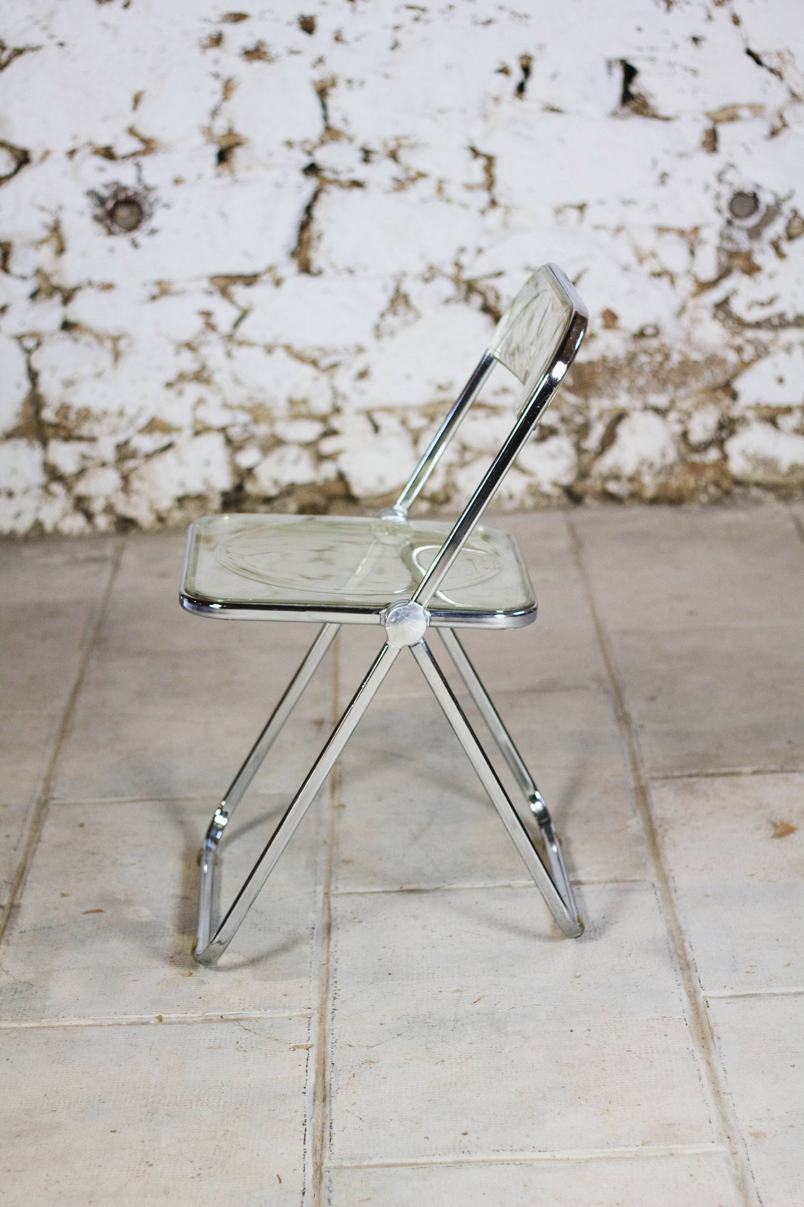 Folded chair by Giancarlo Piretti for Anonima Castelli, 1970