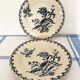 Assiettes plates Gien chardons