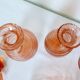 Nécessaire de toilette vintage en verre rose 201089