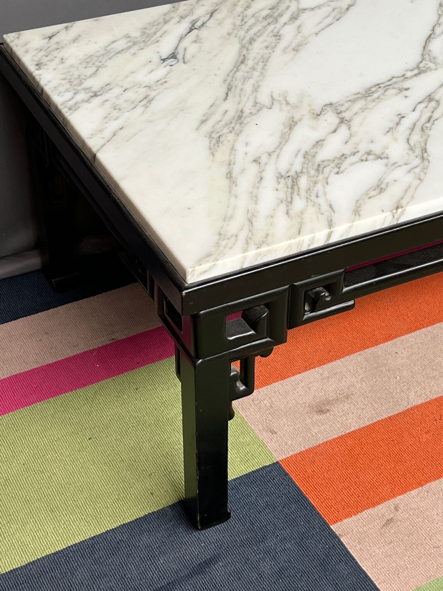 Chinese coffee table with marble top