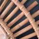 Very large sun mirror in rattan.