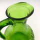 Vintage glass pitcher, chlorophyll green, Italy - 1960s-1970s.