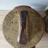 Lidded sandstone bowl