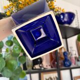 Blue earthenware vase