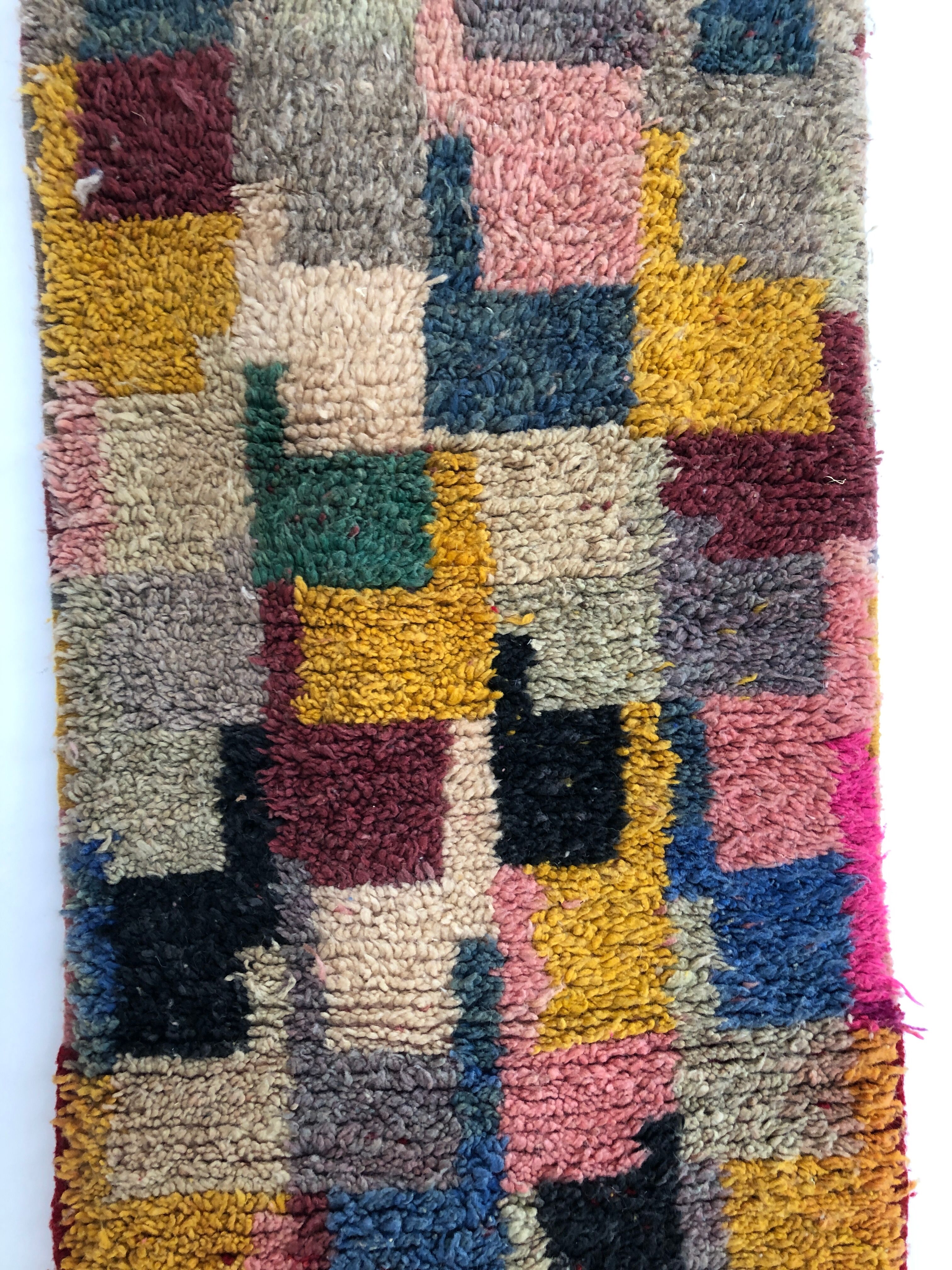 Moroccan Berber carpet corridor Boujaad 3,56x0.67m