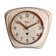 Vintage ceramic clock silent wall clock "Kieninger golden cream"