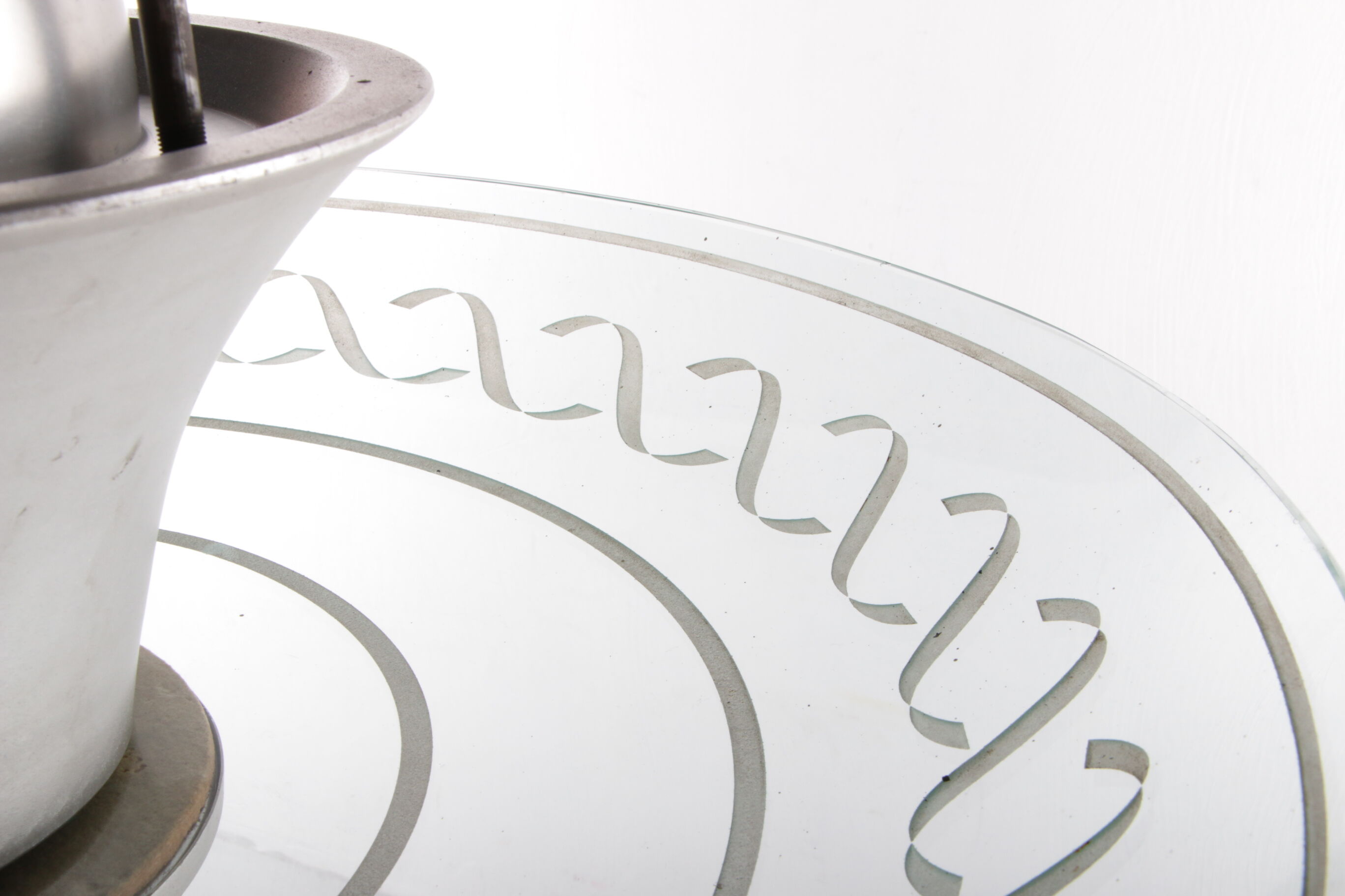 2 Art Deco Hanging lamps with cut glass England 1930