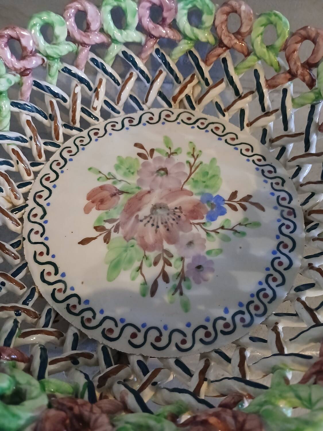 Vintage Spanish ceramic bowl