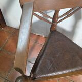 Corner tripod monk chair Munkstol Solid oak