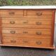Commode en chêne et marbre