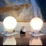 Pair of lamps "Sirio" Harvey Guzzini. Italy 1971