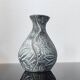 Vintage engraved ceramic soliflore vase
